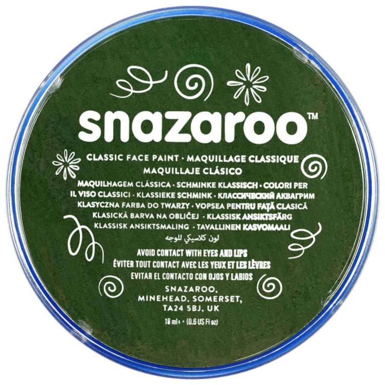 25368 SNAZAROO FACE PAINT 18ML. -GREEN - Image 1