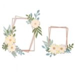 SIZZIX THINLITS CUTTING DIES - GEO FLORAL FRAME