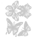 SIZZIX THINLITS CUT PUNCHES - SCRIBBLY BUTTERFLIES - Image 2
