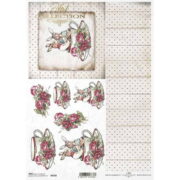 ITD COLLECTION DECOUPAGE RICE PAPER A4 - R1585