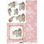 ITD COLLECTION DECOUPAGE RICE PAPER A4 - R1584