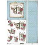 ITD COLLECTION DECOUPAGE RICE PAPER A4 - R1583