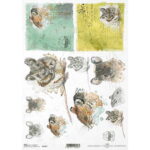 ITD COLLECTION DECOUPAGE RICE PAPER A4 - R1567