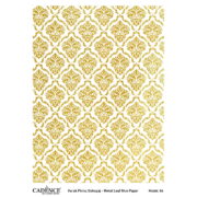 CADENCE DECOUPAGE RICE PAPER A3 GOLD MOTIFS - 006