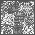 STAMPERIA MEDIA STENCIL - TEMPLATE 30 X 30 CM - KSTDG03