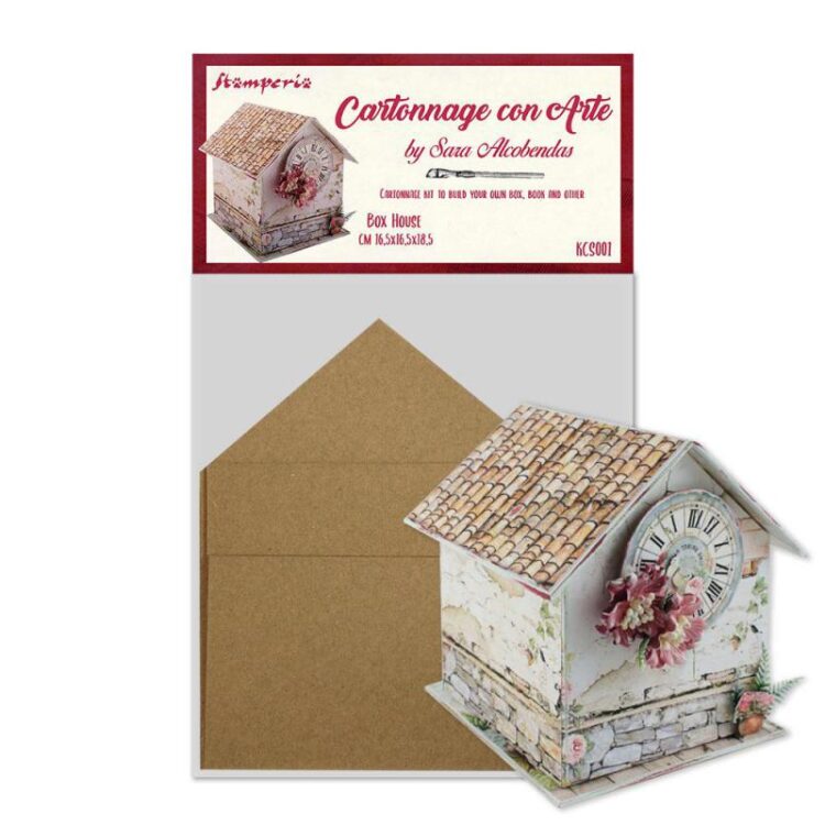 KCS001 STAMPERIA CARDBOARD DECORATION HOUSE KCS001 16.5/16.5/18.5 - Image 1