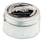 STAMPERIA GLAMOUR PASTE 100ML - SPARKLING WHITE K3P61A