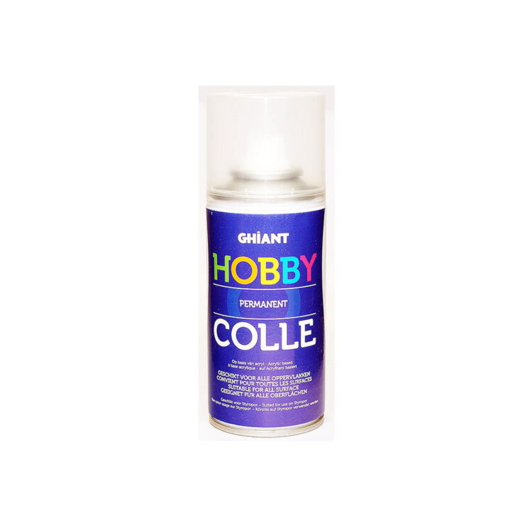 Untitled-1_0000_Hobby Ghiant colle permanent0 GHIANT AEROSOL ADHESIVE PERMANENT 150ML - Image 1