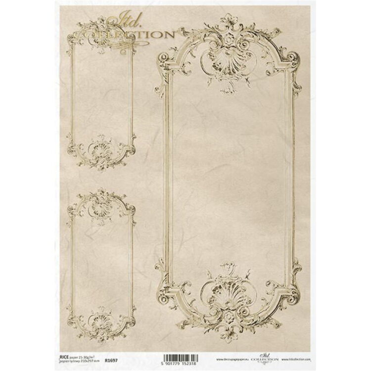 ITD COLLECTION DECOUPAGE RICE PAPER A4 - R1697 - Image 1