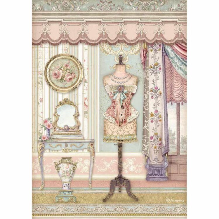 DFSA4483 STAMPERIA PRINCESS DECOUPAGE RICE PAPER A4 - DFSA4483 - Image 1