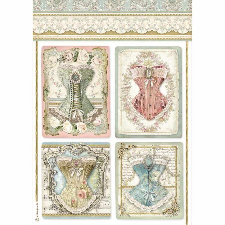 DFSA4487 STAMPERIA PRINCESS DECOUPAGE RICE PAPER A4 - DFSA4487 - Image 1