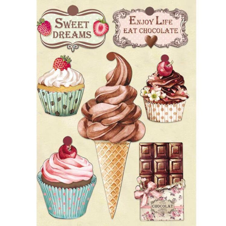 KLSP078 STAMPERIA SWEETY WOODEN FIGURINES FOR DECORATION KLSP078 - Image 1