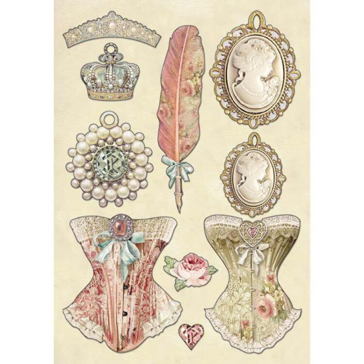 STAMPERIA PRINCESS WOODEN FIGURINES FOR DECORATION KLSP081 - Image 1