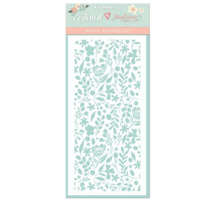 STAMPERIA LOVE STORY STENCIL - PATTERN 12 X 25 CM - KSTDL41 - Image 1