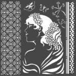 STAMPERIA MEDIA STENCIL - TEMPLATE 18 X 18 CM - KSTDQ40