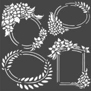 STAMPERIA MEDIA STENCIL - TEMPLATE 18 X 18 CM - KSTDQ45