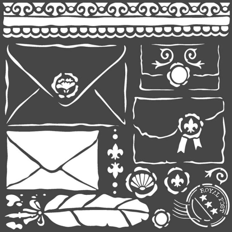 KSTDQ57 STAMPERIA PRINCESS MEDIA STENCIL - TEMPLATE 18X18 CM - KSTDQ57 - Image 1