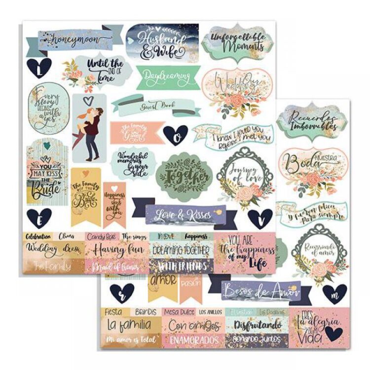 SBB723 STAMPERIA LOVE STORY DESIGNER CARDBOARD 30.5/30.5CM - SBB723 - Image 1