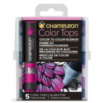 CHAMELEON TOPS FAUCETS SET - 5CV FLORAL TONES CT4512