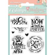 STAMPERIA LOVE STORY ACRYLIC STAMPS-SILICONE STAMP WTKJR 24