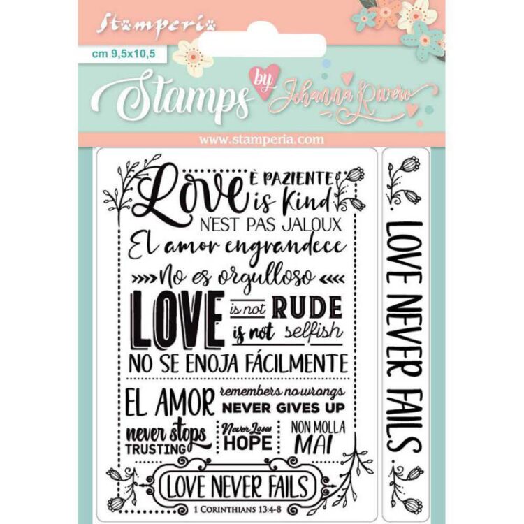 STAMPERIA LOVE STORY ACRYLIC STAMPS-SILICONE STAMP WTKJR 27 - Image 1