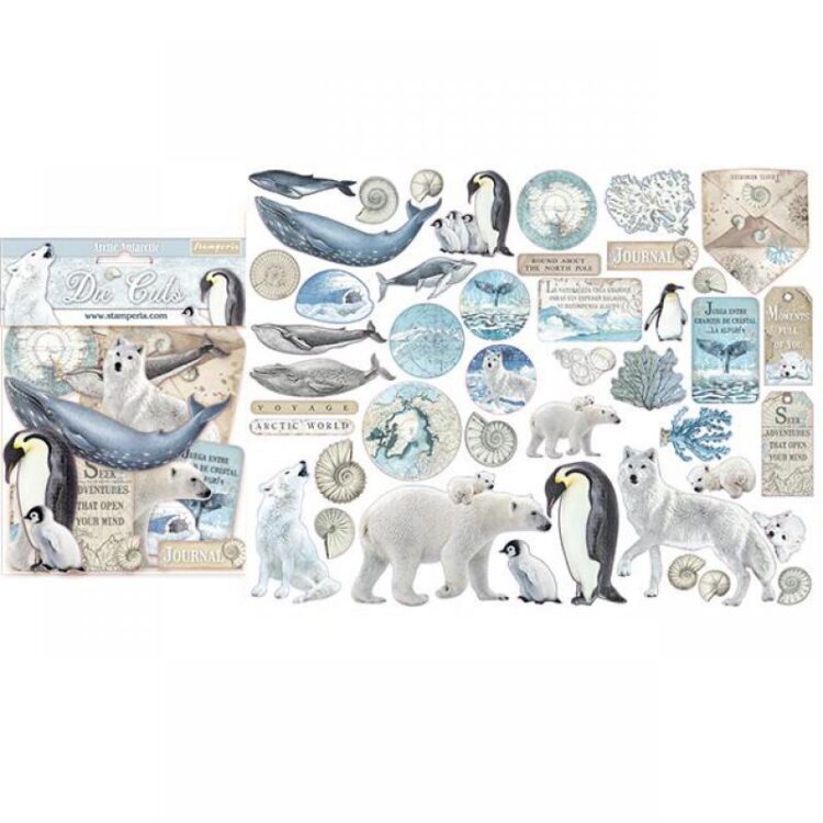 DFLDC19 STAMPERIA CARDBOARD FIGURINES FOR DECORATION 45 PCS. DFLDC19 - Image 1