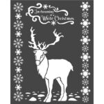 STAMPERIA WINTER TALES STENCIL - TEMPLATE 20 X 25 CM - KSTD052