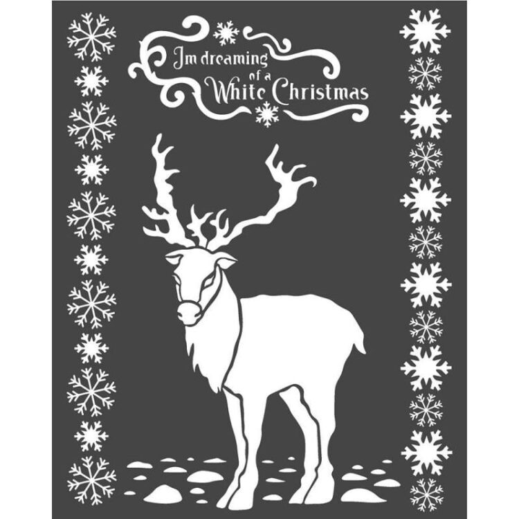 STAMPERIA WINTER TALES STENCIL - TEMPLATE 20 X 25 CM - KSTD052 - Image 1