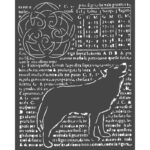 STAMPERIA MEDIA STENCIL - TEMPLATE 20 X 25 CM - KSTD057