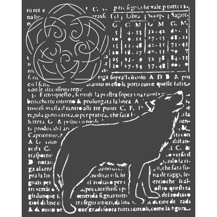 KSTD057 STAMPERIA MEDIA STENCIL - TEMPLATE 20 X 25 CM - KSTD057 - Image 1
