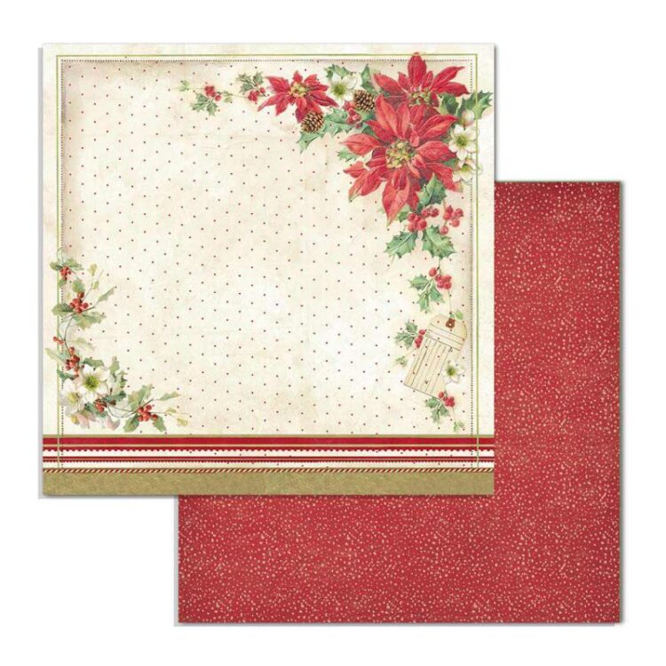 STAMPERIA CLASSIC CHRISTMAS CARDBOARD 30.5/30.5 CM - SBB705 - Image 1