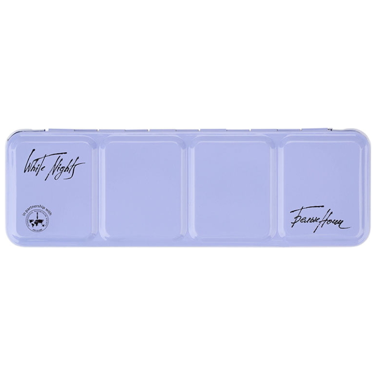 _0001_2011281381 WHITE NIGHTS METAL WATERCOLOR BOX WITH PALETTE SV BLUE, 21 COLORS - Image 1
