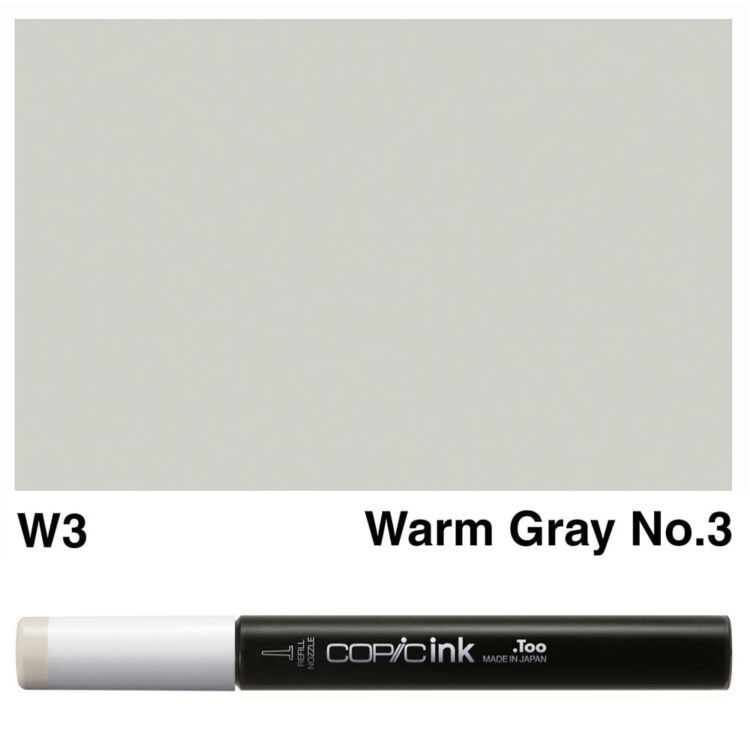 w-3 COPIC INK 12 ML - W-3 - Image 1