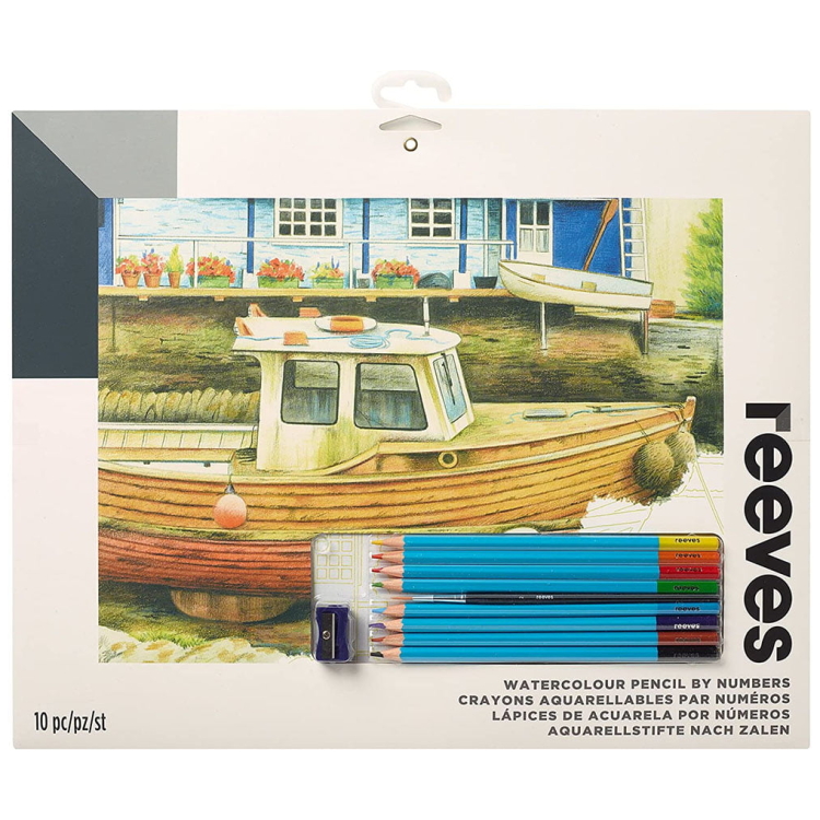 _0007_PPWP9 REEVES PAINTING BY NUMBERS KIT - SEASIDE VIEW PPWP9 - Image 1