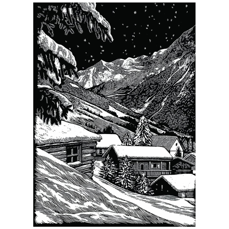 REEVES SCRATCH PAINTING KIT - SILVER PPSF31 - Image 1