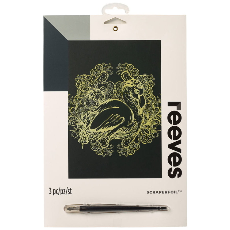 _0018_PPCF168 REEVES SCRATCH PAINTING KIT - GOLD PPCF168 - Image 1