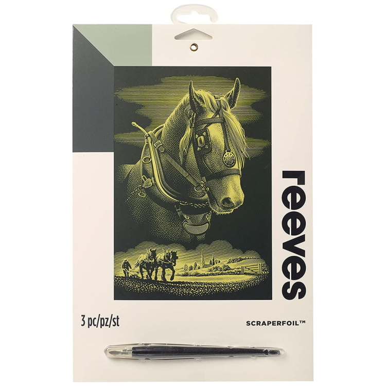 _0022_PPCF56 REEVES SCRATCH PAINTING KIT - GOLD PPCF56 - Image 1