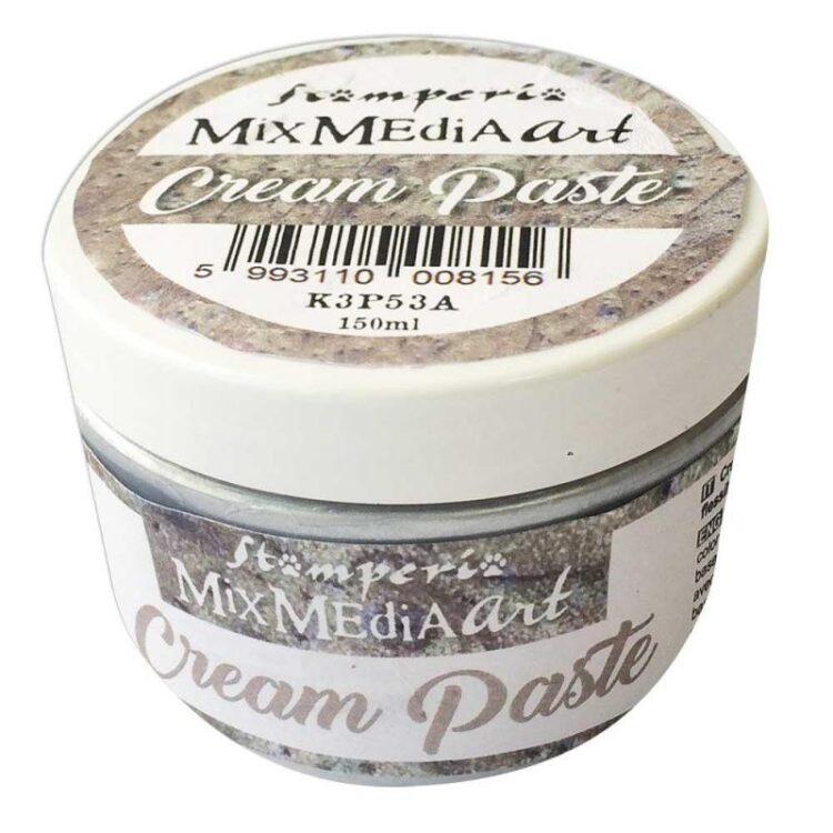 K3P53A STAMPERIA CREAM PASTE METALLIC SILVER 150ML. - K3P53A - Image 1