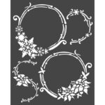 STAMPERIA WINTER TALES STENCIL - TEMPLATE 20 X 25 CM - KSTD054