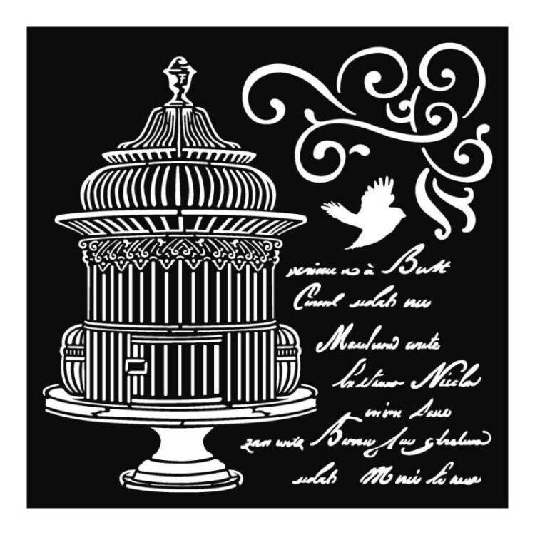 KSTDQ21 STAMPERIA MEDIA STENCIL - TEMPLATE 18 X 18 CM - KSTDQ21 - Image 1