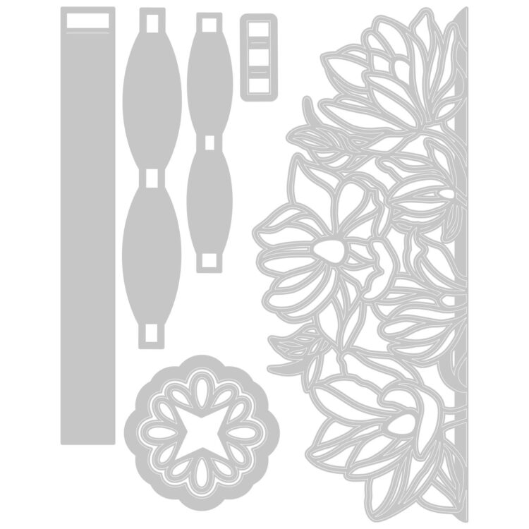 SIZZIX THINLITS CUT DIES - FLORAL WRAP - Image 2