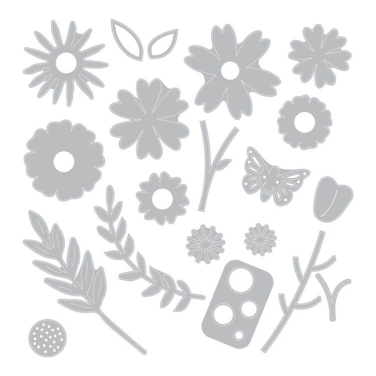 SIZZIX THINLITS CUT PUNCHES - PETITE PETALS - Image 2