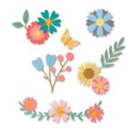 SIZZIX THINLITS CUT PUNCHES - PETITE PETALS