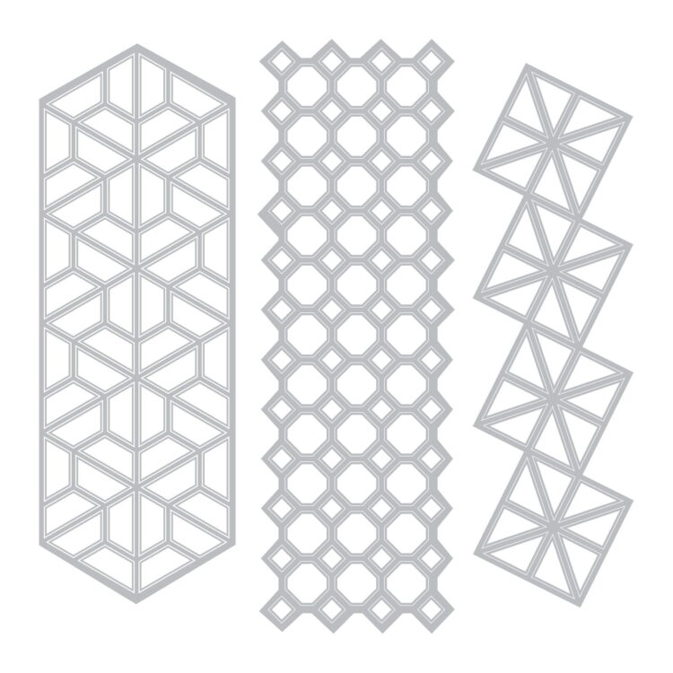SIZZIX THINLITS CUTTING DIES - GEO TRIO - Image 2