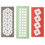 SIZZIX THINLITS CUTTING DIES - GEO TRIO