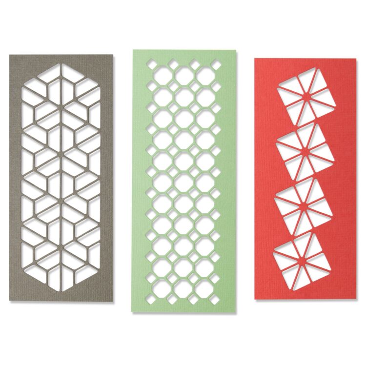 664479 SIZZIX THINLITS CUTTING DIES - GEO TRIO - Image 1