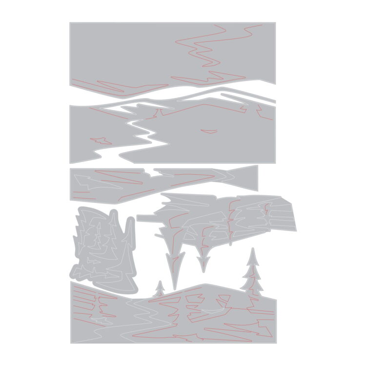 SIZZIX THINLITS CUT DIES - SNOWSCAPE - Image 2