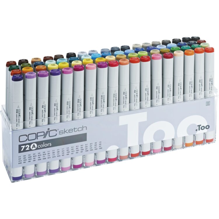 72a COPIC SKETCH SET - 72 COLORS A COLORS - Image 1