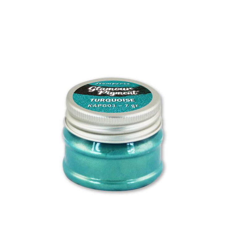 KAPG03 STAMPERIA GLAMOUR PIGMENT 7G - TURQUOISE KAPG03 - Image 1