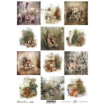 ITD COLLECTION DECOUPAGE RICE PAPER A4 - R1782